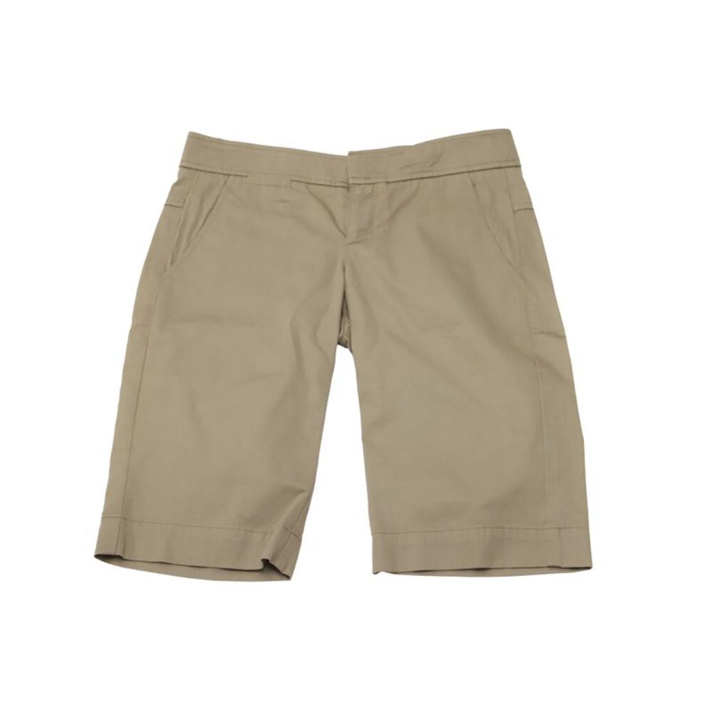 Vince Twill Bermuda Shorts in Beige Cotton